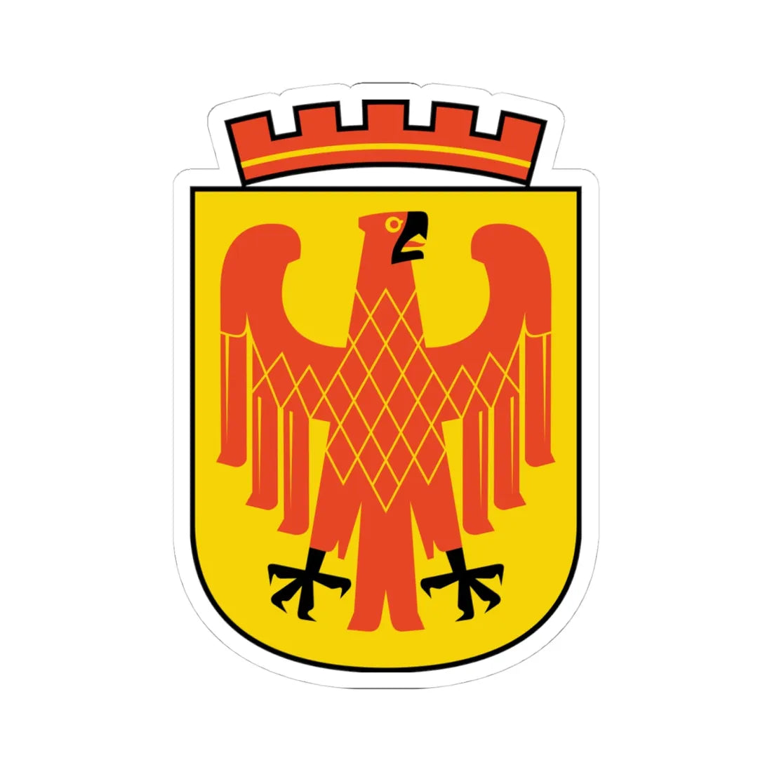 DEU Potsdam COA (Germany) (Coat of Arms) STICKER Vinyl Kiss-Cut Decal - The Sticker Space