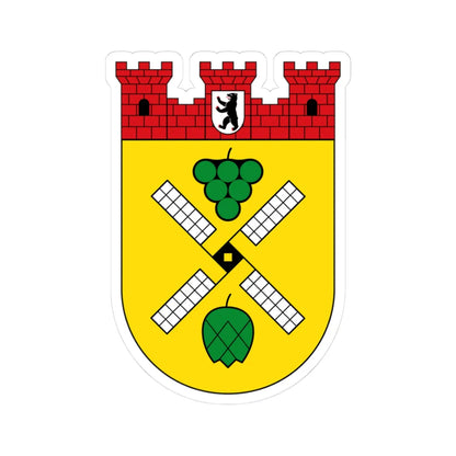DEU Prenzlauer Berg Bezirk COA (Germany) (Coat of Arms) STICKER Vinyl Kiss-Cut Decal 3 Inch White - The Sticker Space