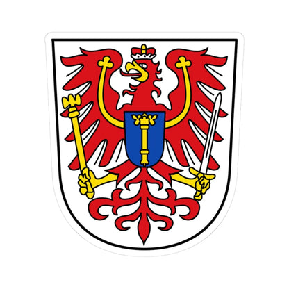 DEU Provinz Brandenburg 1864-1945 COA (Germany) (Coat of Arms) STICKER Vinyl Kiss-Cut Decal 3 Inch White - The Sticker Space