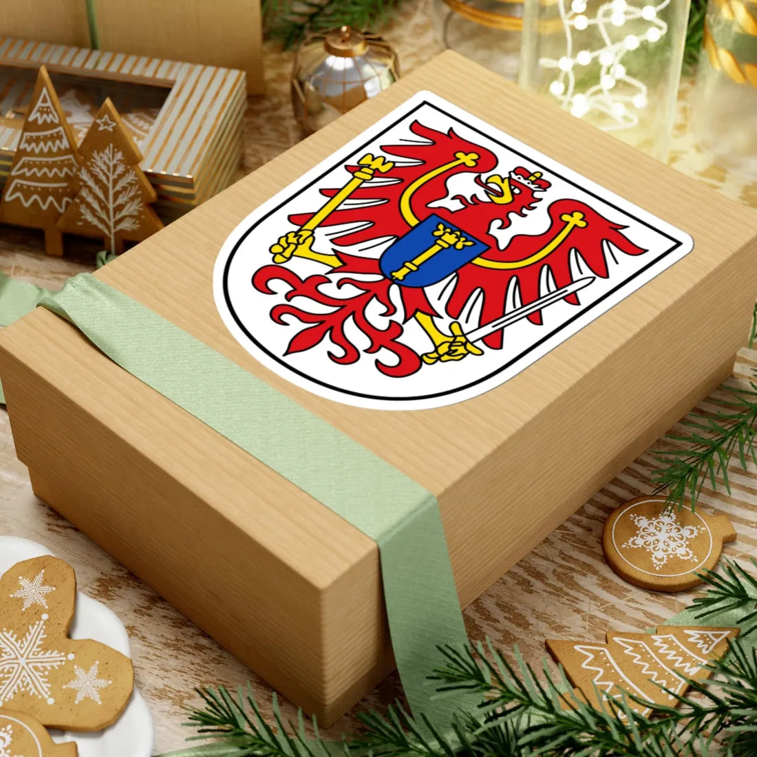 DEU Provinz Brandenburg 1864-1945 COA (Germany) (Coat of Arms) STICKER Vinyl Kiss-Cut Decal - The Sticker Space