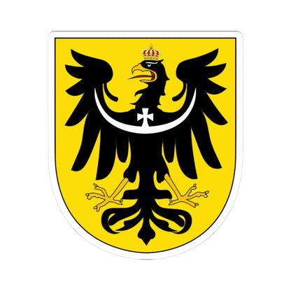 DEU Provinz Schlesien COA (Germany) (Coat of Arms) STICKER Vinyl Kiss-Cut Decal 3 Inch White - The Sticker Space