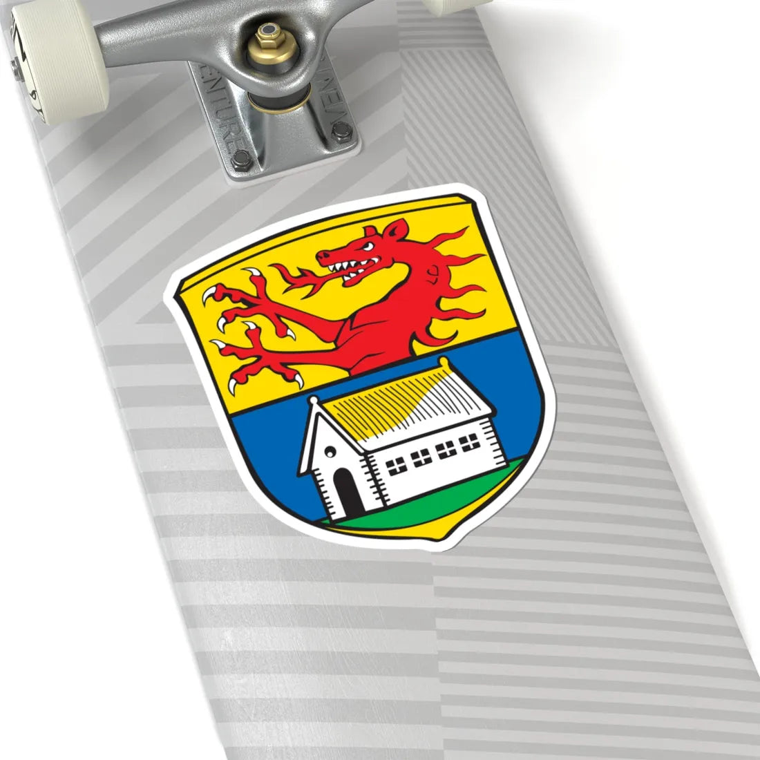 DEU Reichersbeuern COA (Germany) (Coat of Arms) STICKER Vinyl Kiss-Cut Decal - The Sticker Space