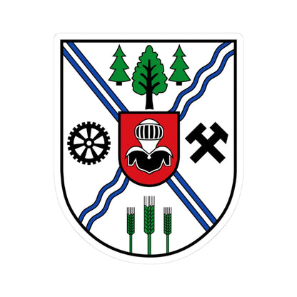 DEU Reinhardtsgrimma COA (Germany) (Coat of Arms) STICKER Vinyl Kiss-Cut Decal 3 Inch White - The Sticker Space