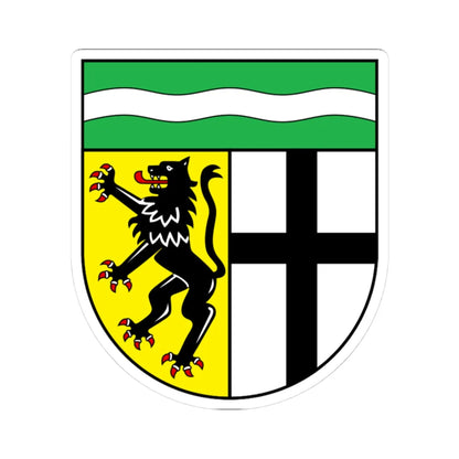 DEU Rhein-Erft-Kreis COA (Germany) (Coat of Arms) STICKER Vinyl Kiss-Cut Decal 3 Inch White - The Sticker Space