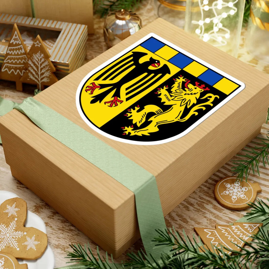 DEU Rhein-Hunsrueck-Kreis COA (Germany) (Coat of Arms) STICKER Vinyl Kiss-Cut Decal - The Sticker Space