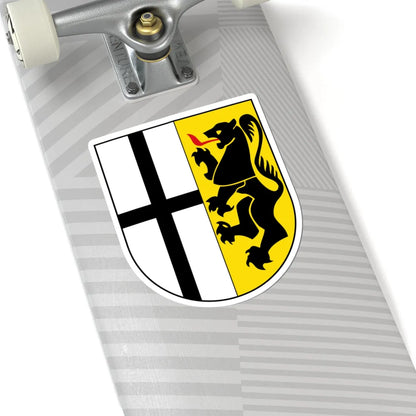 DEU Rhein-Kreis Neuss COA (Germany) (Coat of Arms) STICKER Vinyl Kiss-Cut Decal - The Sticker Space