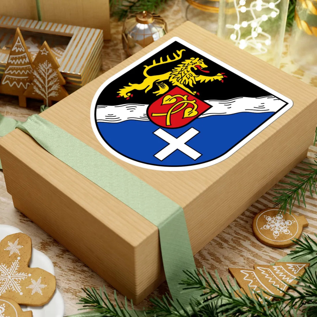 DEU Rhein-Pfalz-Kreis COA (Germany) (Coat of Arms) STICKER Vinyl Kiss-Cut Decal - The Sticker Space