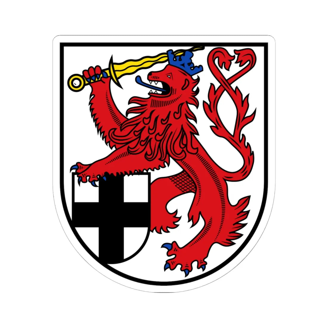 DEU Rhein-Sieg-Kreis COA (Germany) (Coat of Arms) STICKER Vinyl Kiss-Cut Decal - The Sticker Space