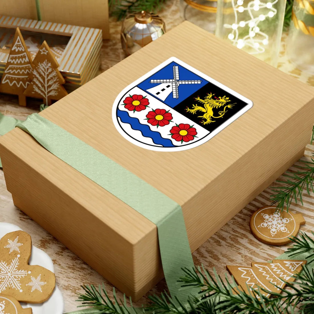 DEU Rosenbach Vogtl. COA (Germany) (Coat of Arms) STICKER Vinyl Kiss-Cut Decal - The Sticker Space