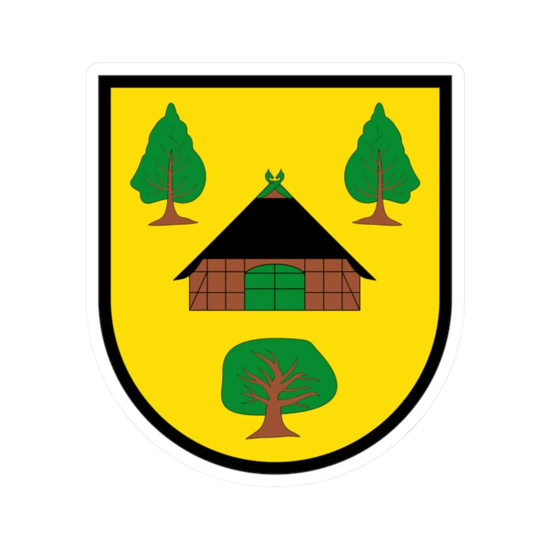 DEU Rottorf Winsen COA (Germany) (Coat of Arms) STICKER Vinyl Kiss-Cut Decal 2 Inch White - The Sticker Space
