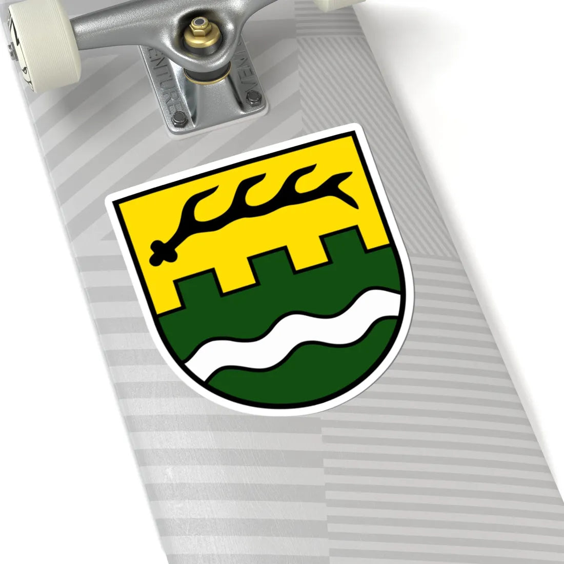 DEU Rudersberg COA (Germany) (Coat of Arms) STICKER Vinyl Kiss-Cut Decal - The Sticker Space