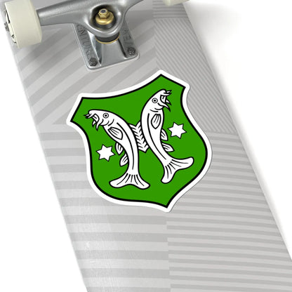 DEU Saalfeld COA (Germany) (Coat of Arms) STICKER Vinyl Kiss-Cut Decal - The Sticker Space