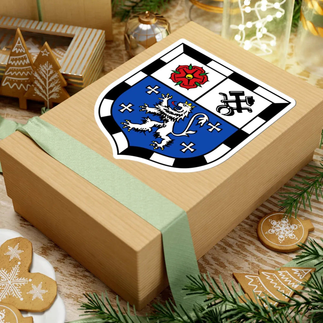 DEU Saarbruecken COA (Germany) (Coat of Arms) STICKER Vinyl Kiss-Cut Decal - The Sticker Space