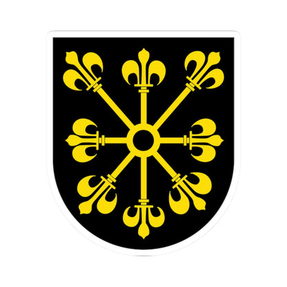 DEU Schiffweiler 1953 COA (Germany) (Coat of Arms) STICKER Vinyl Kiss-Cut Decal 2 Inch White - The Sticker Space