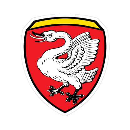 DEU Schwangau COA (Germany) (Coat of Arms) STICKER Vinyl Kiss-Cut Decal 4 Inch White - The Sticker Space