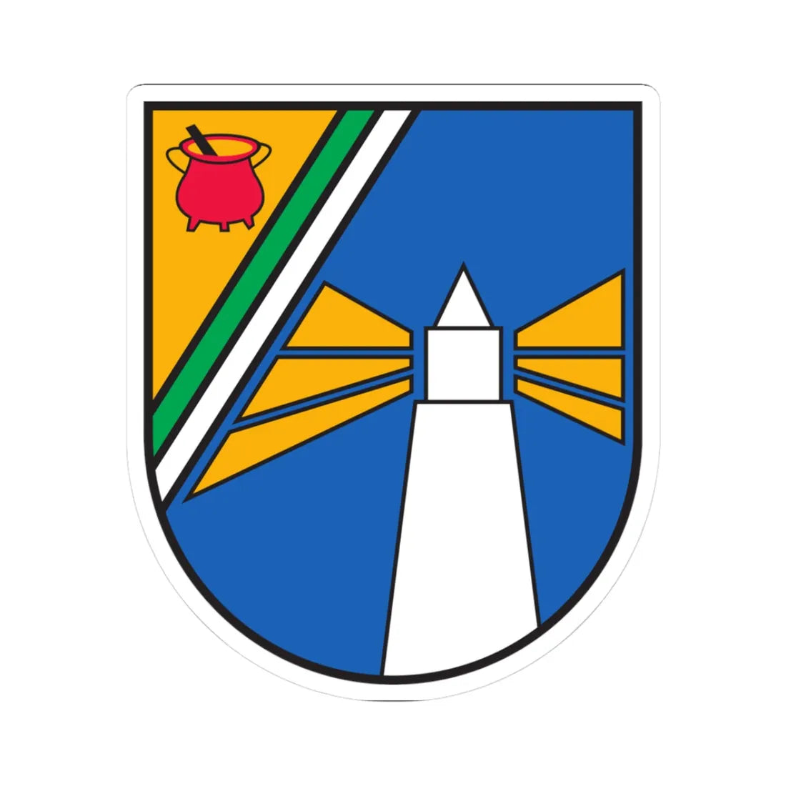 DEU Südtondern COA (Germany) (Coat of Arms) STICKER Vinyl Kiss-Cut Decal 3 Inch White - The Sticker Space