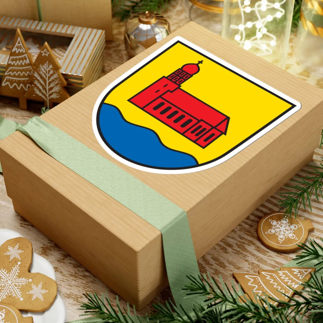 DEU Seekirch COA (Germany) (Coat of Arms) STICKER Vinyl Kiss-Cut Decal - The Sticker Space