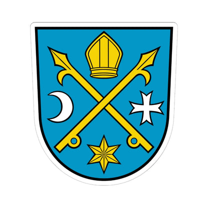 DEU Seelow COA (Germany) (Coat of Arms) STICKER Vinyl Kiss-Cut Decal 6 Inch White - The Sticker Space