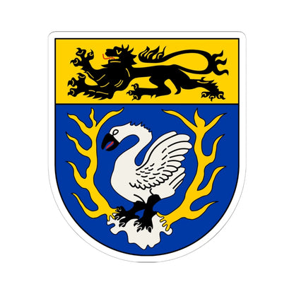 DEU Staedteregion Aachen COA (Germany) (Coat of Arms) STICKER Vinyl Kiss-Cut Decal 6 Inch White - The Sticker Space