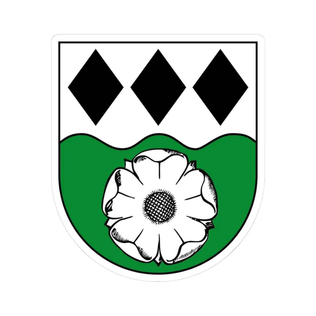 DEU Steinbach COA (Germany) (Coat of Arms) STICKER Vinyl Kiss-Cut Decal - The Sticker Space