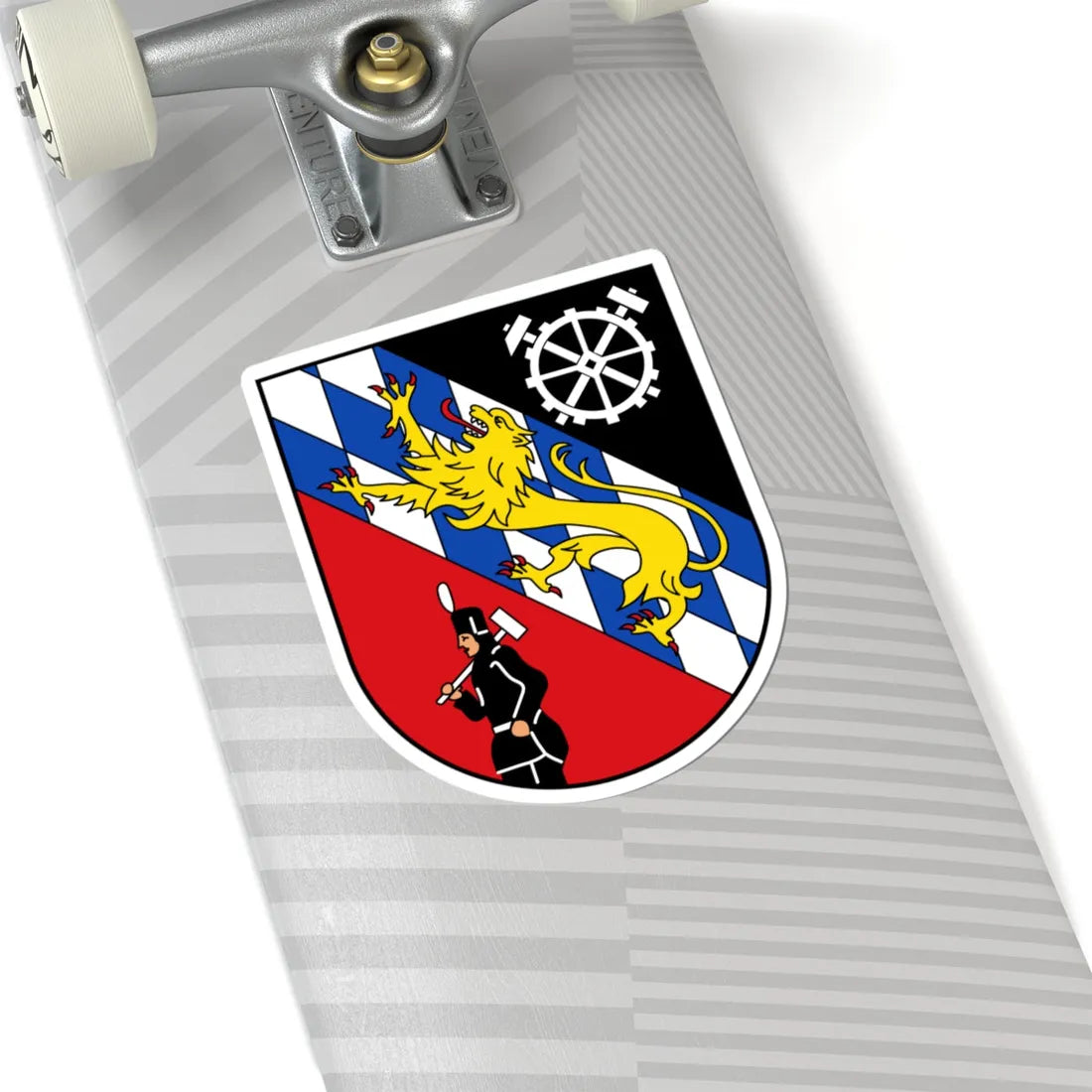 DEU St.Ingbert COA (Germany) (Coat of Arms) STICKER Vinyl Kiss-Cut Decal - The Sticker Space