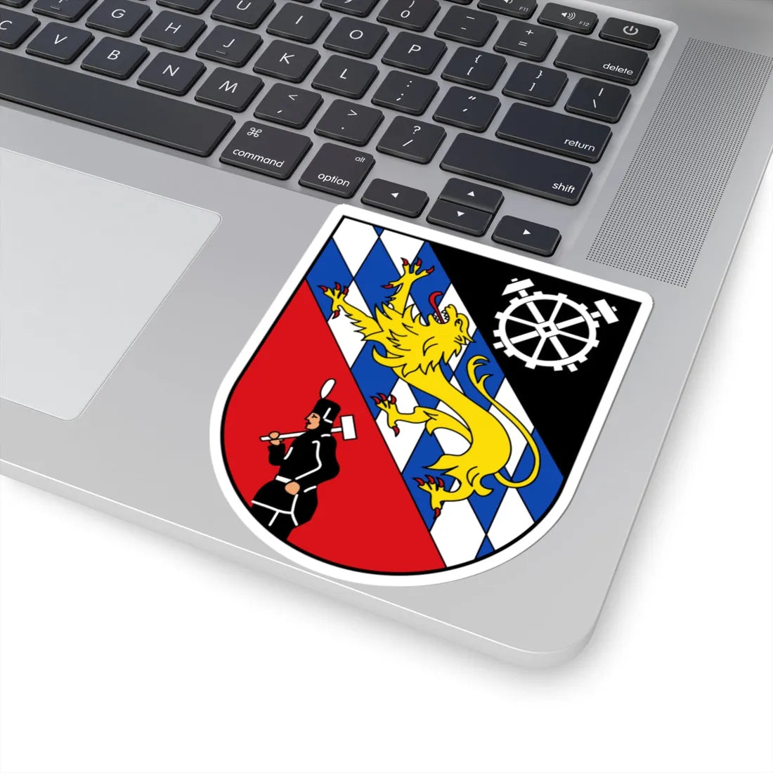 DEU St.Ingbert COA (Germany) (Coat of Arms) STICKER Vinyl Kiss-Cut Decal - The Sticker Space