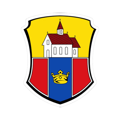 DEU Stollberg COA (Germany) (Coat of Arms) STICKER Vinyl Kiss-Cut Decal 3 Inch White - The Sticker Space