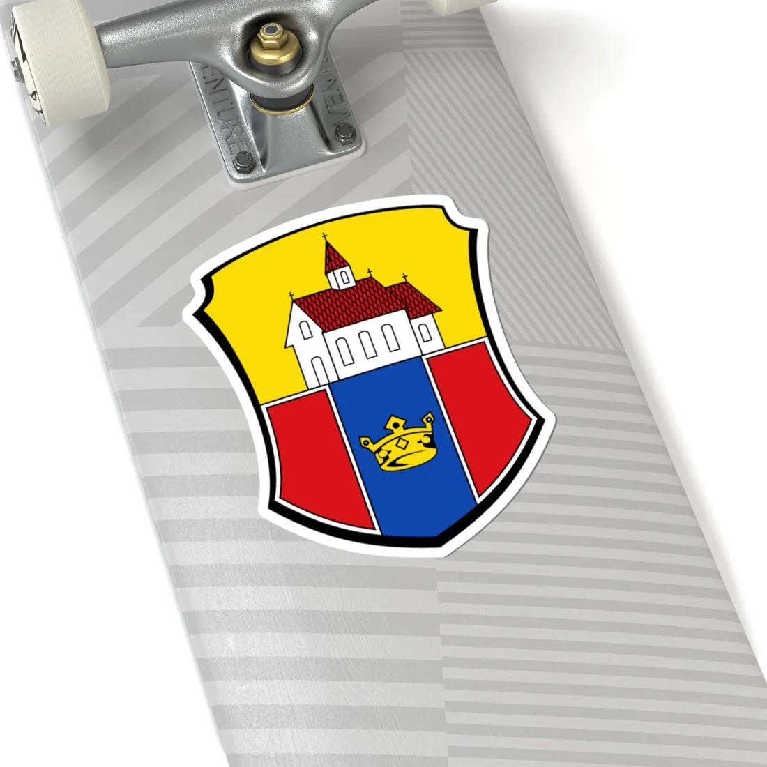 DEU Stollberg COA (Germany) (Coat of Arms) STICKER Vinyl Kiss-Cut Decal - The Sticker Space