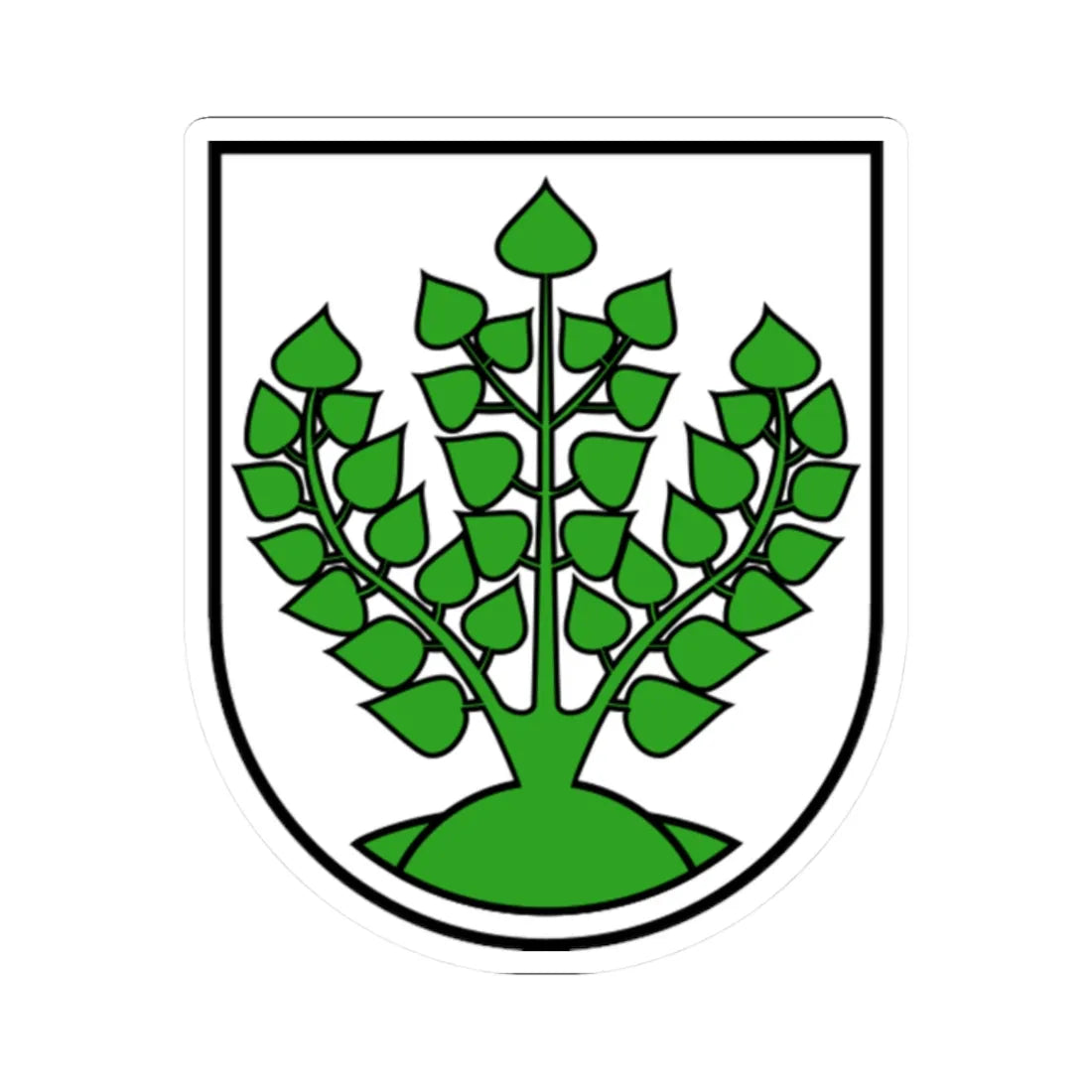 DEU Struppen COA (Germany) (Coat of Arms) STICKER Vinyl Kiss-Cut Decal 2 Inch White - The Sticker Space