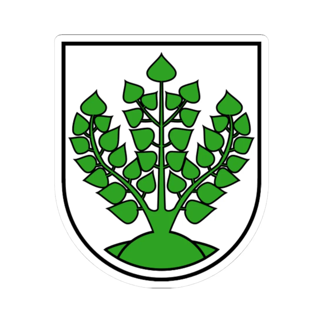 DEU Struppen COA (Germany) (Coat of Arms) STICKER Vinyl Kiss-Cut Decal 3 Inch White - The Sticker Space