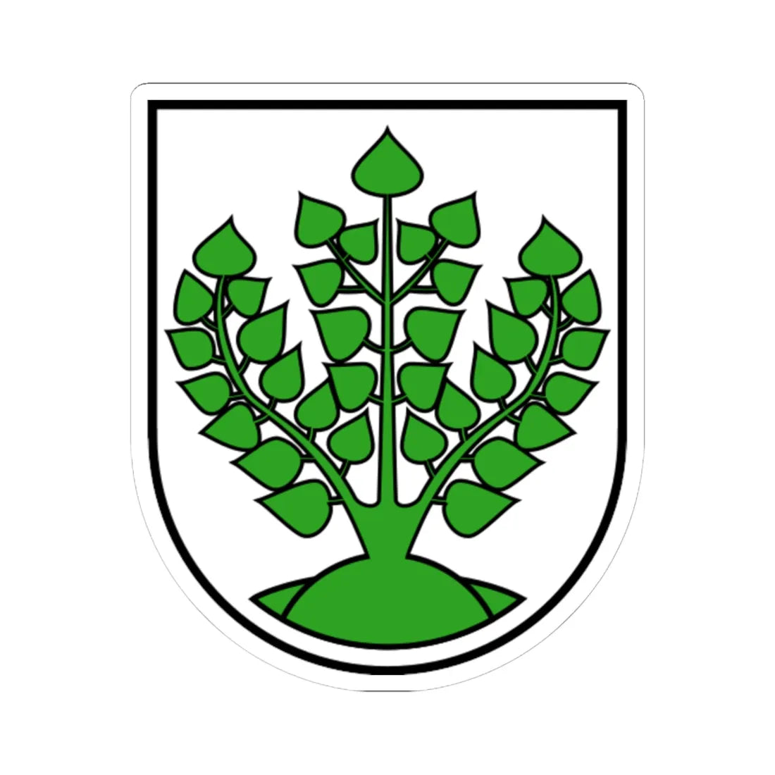 DEU Struppen COA (Germany) (Coat of Arms) STICKER Vinyl Kiss-Cut Decal 6 Inch White - The Sticker Space