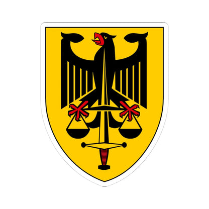 DEU Truppendienstgericht COA (Germany) (Coat of Arms) STICKER Vinyl Kiss-Cut Decal 4 Inch White - The Sticker Space