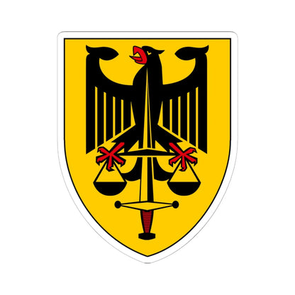 DEU Truppendienstgericht COA (Germany) (Coat of Arms) STICKER Vinyl Kiss-Cut Decal 6 Inch White - The Sticker Space