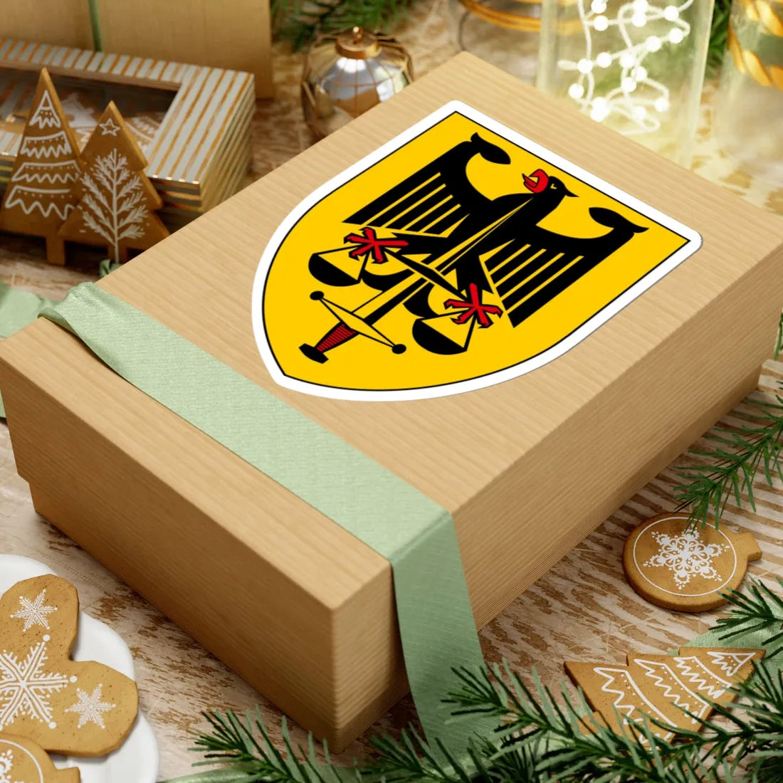 DEU Truppendienstgericht COA (Germany) (Coat of Arms) STICKER Vinyl Kiss-Cut Decal - The Sticker Space