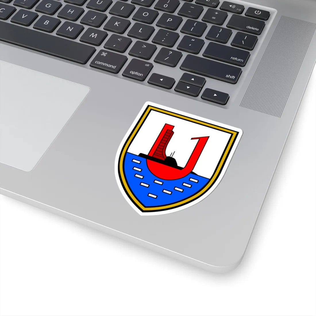 DEU Ubootgeschwader 1 CoA (Germany) (Coat of Arms) STICKER Vinyl Kiss-Cut Decal - The Sticker Space