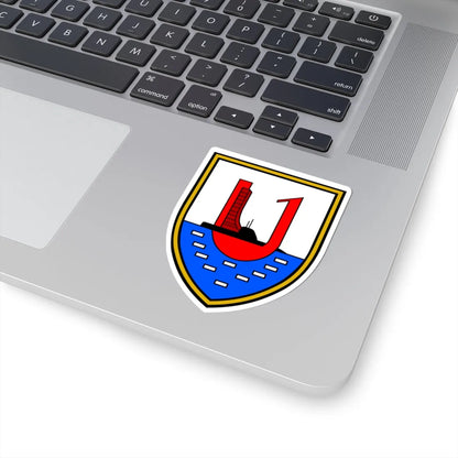 DEU Ubootgeschwader 1 CoA (Germany) (Coat of Arms) STICKER Vinyl Kiss-Cut Decal - The Sticker Space