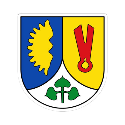 DEU Unterlind COA (Germany) (Coat of Arms) STICKER Vinyl Kiss-Cut Decal 4 Inch White - The Sticker Space