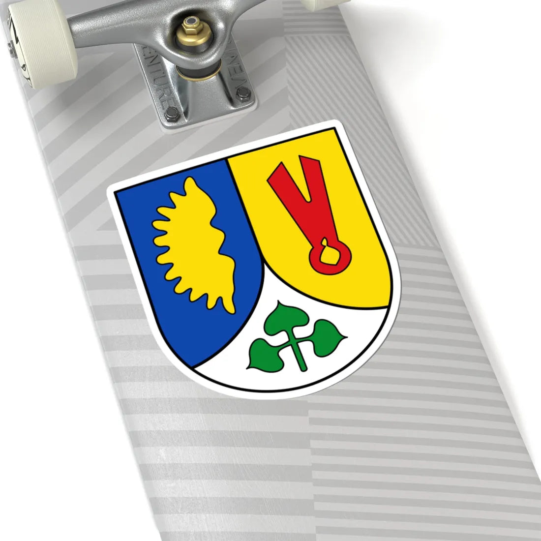 DEU Unterlind COA (Germany) (Coat of Arms) STICKER Vinyl Kiss-Cut Decal - The Sticker Space