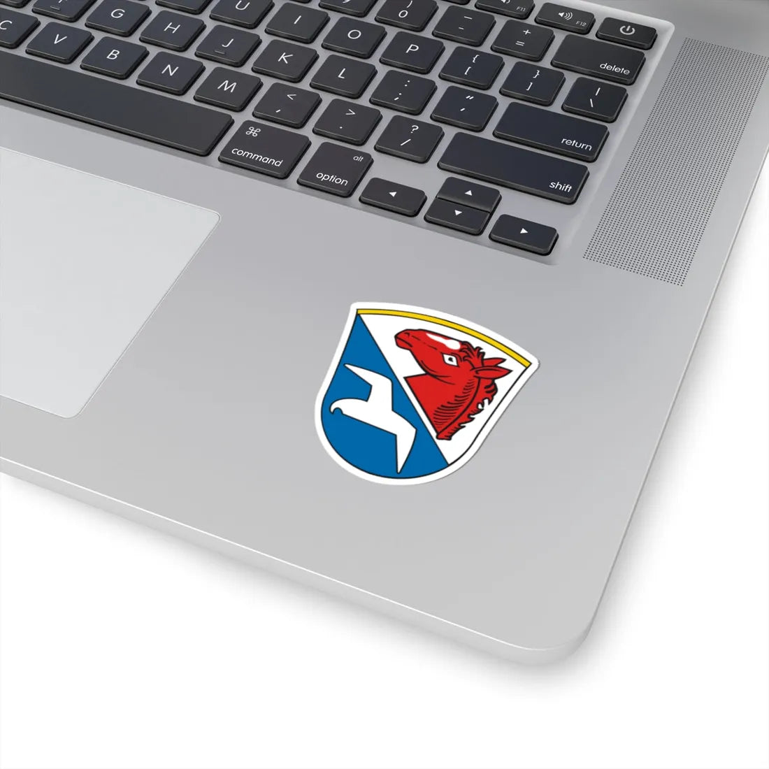 DEU Unterwössen COA (Germany) (Coat of Arms) STICKER Vinyl Kiss-Cut Decal - The Sticker Space