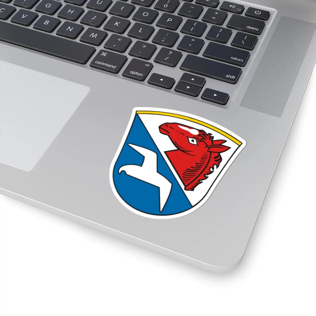 DEU Unterwössen COA (Germany) (Coat of Arms) STICKER Vinyl Kiss-Cut Decal - The Sticker Space