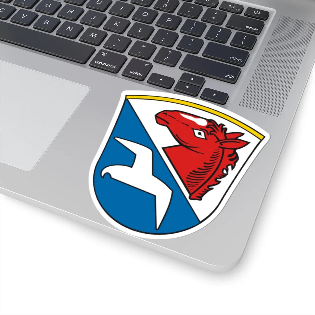 DEU Unterwössen COA (Germany) (Coat of Arms) STICKER Vinyl Kiss-Cut Decal - The Sticker Space