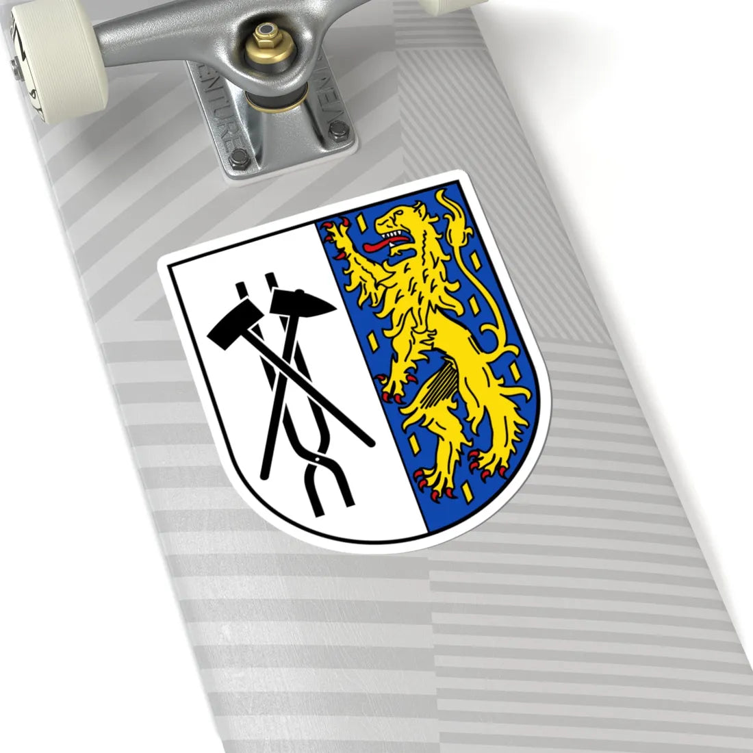 DEU Voelklingen COA (Germany) (Coat of Arms) STICKER Vinyl Kiss-Cut Decal - The Sticker Space