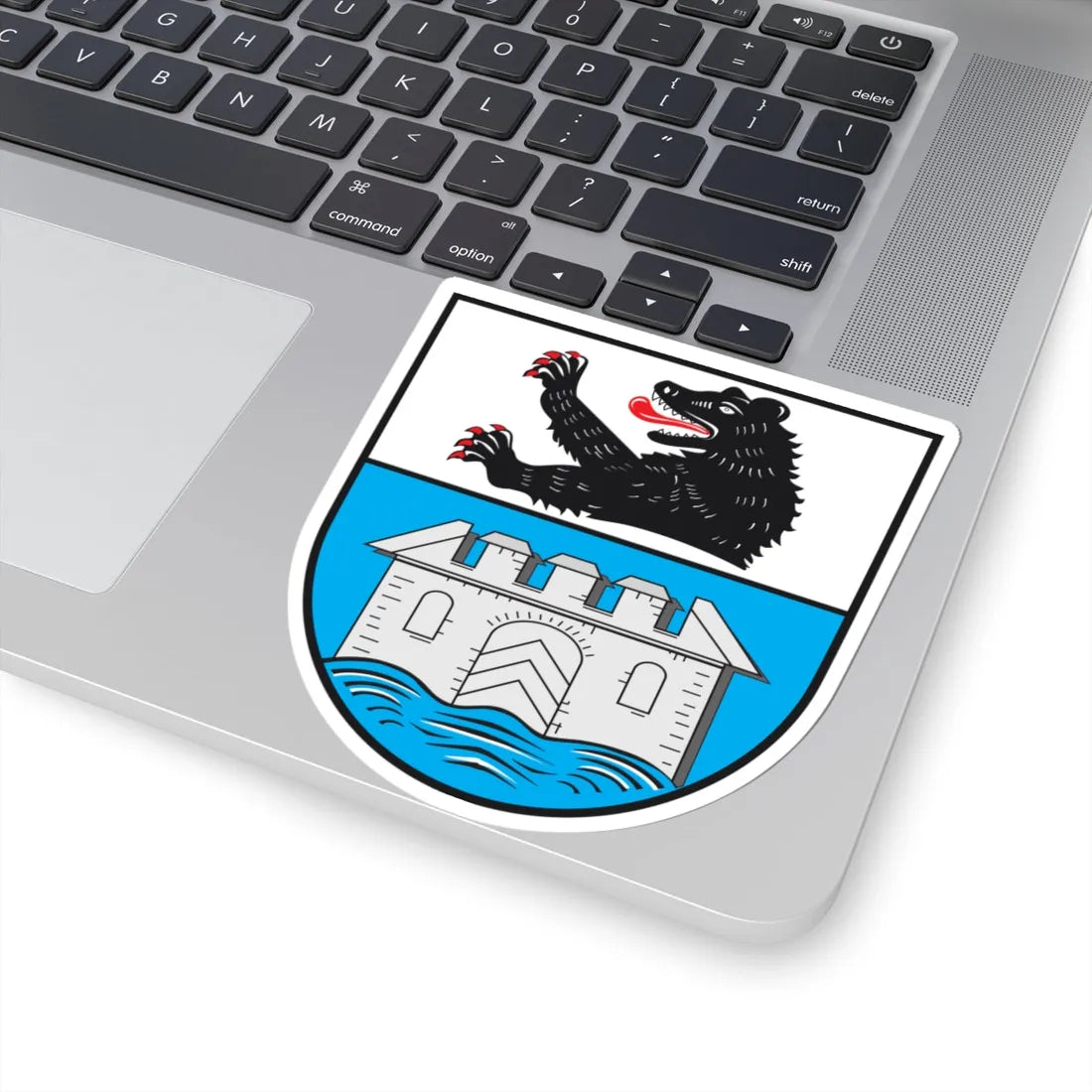 DEU Wasserburg Bodensee COA (Germany) (Coat of Arms) STICKER Vinyl Kiss-Cut Decal - The Sticker Space