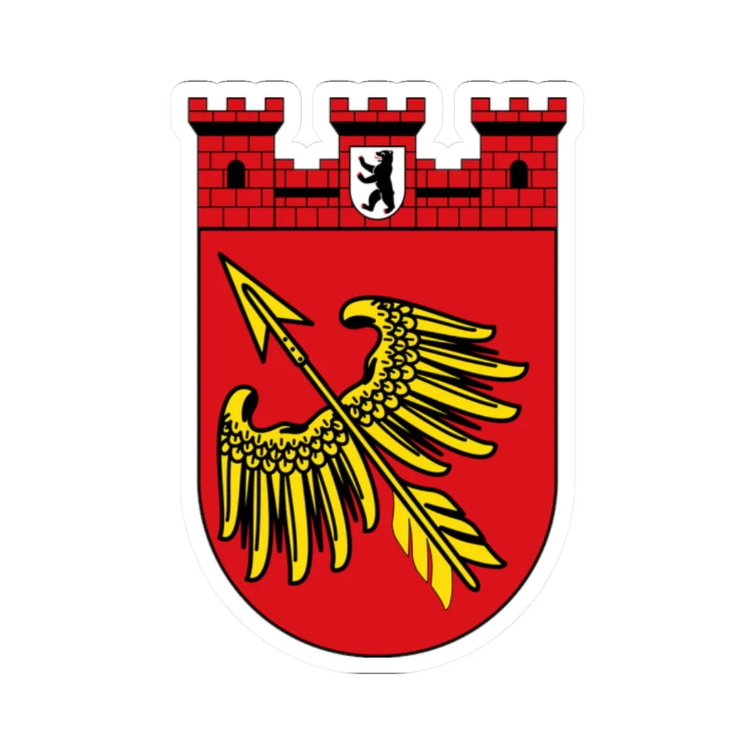 DEU Wedding COA (Germany) (Coat of Arms) STICKER Vinyl Kiss-Cut Decal 2 Inch White - The Sticker Space