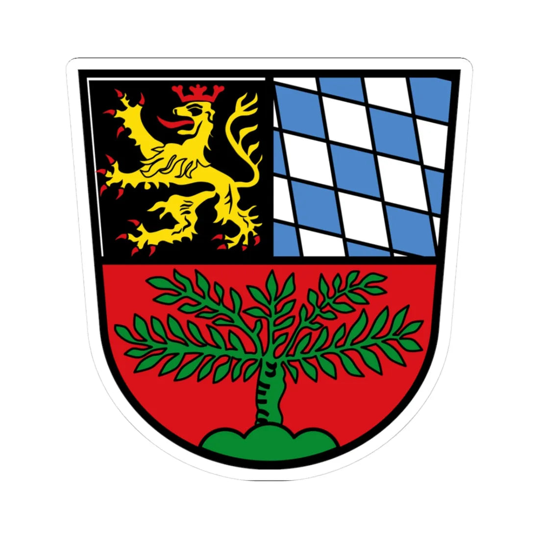 DEU Weiden in der Oberpfalz COA (Germany) (Coat of Arms) STICKER Vinyl Kiss-Cut Decal - The Sticker Space