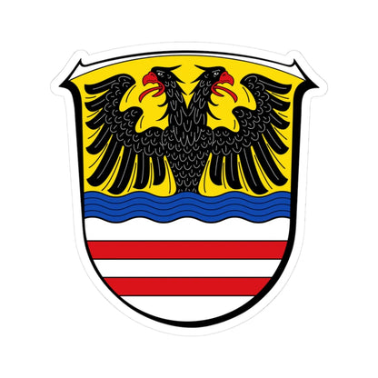 DEU Wetteraukreis COA (Germany) (Coat of Arms) STICKER Vinyl Kiss-Cut Decal 3 Inch White - The Sticker Space