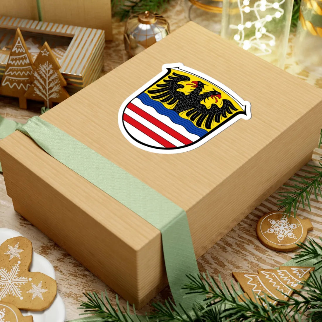 DEU Wetteraukreis COA (Germany) (Coat of Arms) STICKER Vinyl Kiss-Cut Decal - The Sticker Space