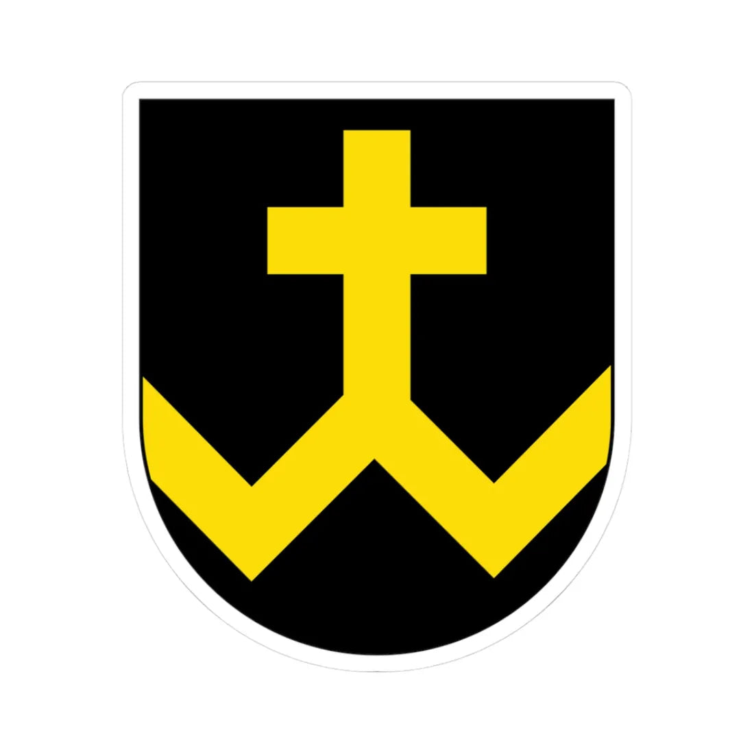 DEU Wiebelskirchen 1954 COA (Germany) (Coat of Arms) STICKER Vinyl Kiss-Cut Decal 3 Inch White - The Sticker Space