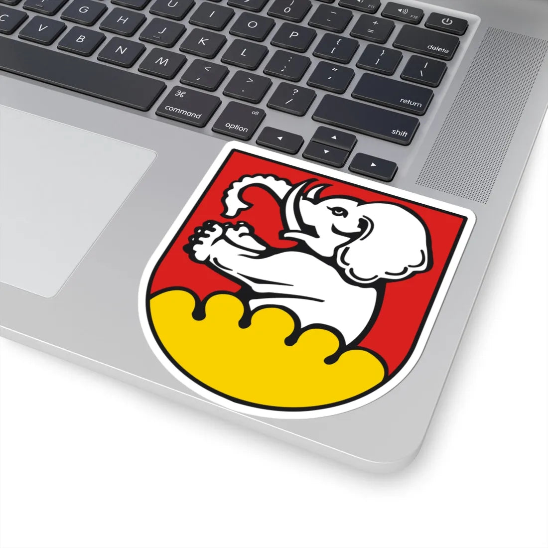 DEU Wiesensteig COA (Germany) (Coat of Arms) STICKER Vinyl Kiss-Cut Decal - The Sticker Space