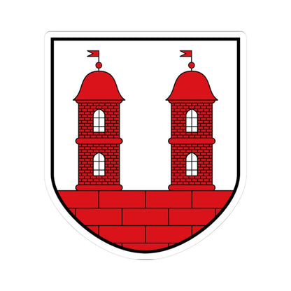 DEU Wilsdruff COA (Germany) (Coat of Arms) STICKER Vinyl Kiss-Cut Decal 3 Inch White - The Sticker Space